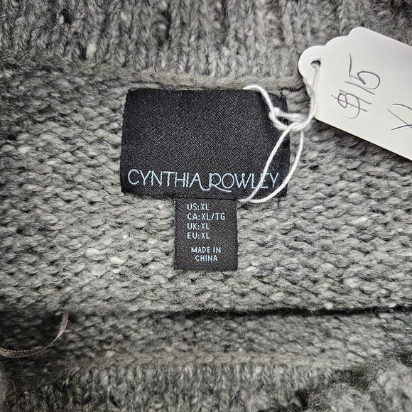 Cynthia Rowley Gray Cowl Neck Sweater - Picture 7 of 8